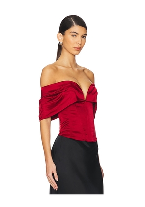 LPA Ilaria Corset Top in Red. Size M. Also in XS, S, XXS.