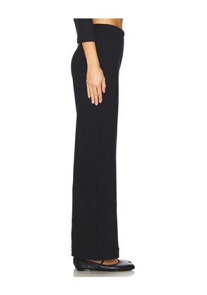 LESET Pointelle Boxer Pant in Black. Size M. Also in L, S, XS.