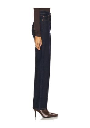 LEVI'S Ribcage Full Length Jeans in Denim-Dark. Size 25. Also in 24, 26, 27, 28, 29, 30, 31, 32.