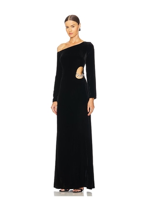 L'AGENCE Seren Cutout Maxi Dress in Black. Size 2. Also in 4.