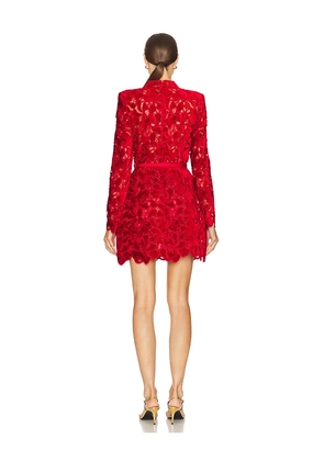 Nadine Merabi Lydia Mini Dress in Red. Size 4/S. Also in 12/XL.