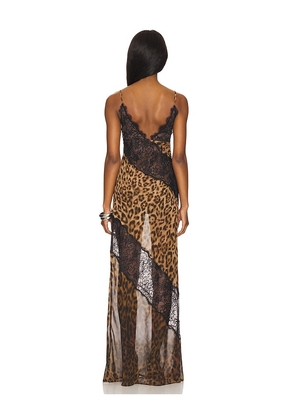 NBD The Bellucci Maxi Dress in Brown. Size M. Also in S.
