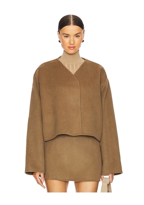 L'Academie Milly Wool Jacket in Olive. Size M. Also in XS, S, L, XL.