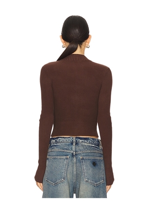 Lovers and Friends Roxana Zip Sweater in Brown. Size M. Also in XS, S, L, XXS.