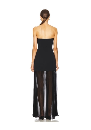 L'Academie Amiens Gown in Black. Size M. Also in S, XXS, XS, L.