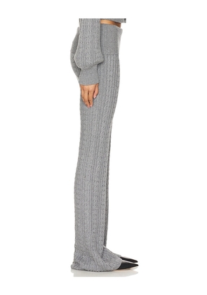 Lovers and Friends x Emily Gemma Bessie Knit Pant in Grey. Size M. Also in L, XXS.