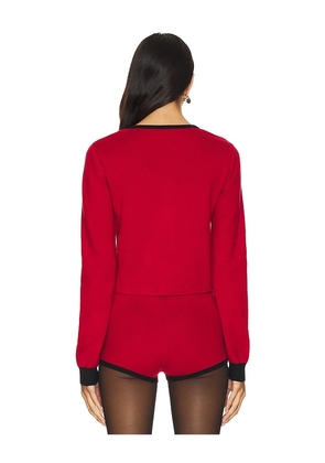 MAJORELLE Arnav Cardigan in Red. Size M. Also in L.