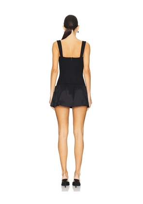 MAJORELLE Elliot Mini Dress in Black. Size M. Also in XS, S, L, XL.
