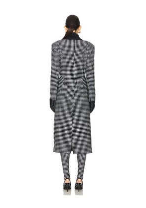 Norma Kamali Single Breasted Boy Fit Riding Coat in Black,White. Size XXS. Also in XS.