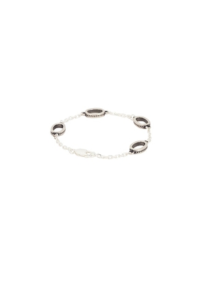 Two Jeys Icon Link Bracelet in Metallic Silver. Size M. Also in S.