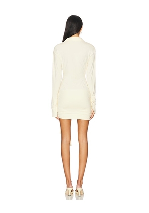 LIONESS Soho Mini Dress in Cream. Size M. Also in XXS, XS, S, L, XL.