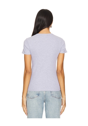 LESET Kelly Slim Fit Tee in Grey. Size M. Also in XS, S, L.