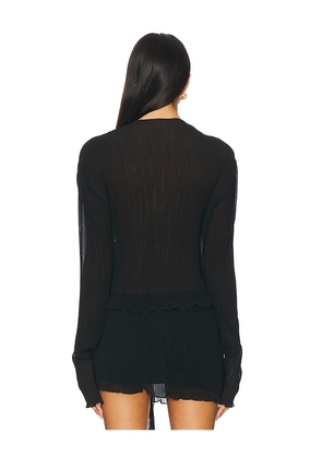 LIONESS Ford Long Sleeve Top in Black. Size S. Also in XXS, XS, M, L.