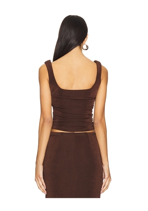 Katie May Erin Top in Brown. Size M. Also in S, XS, L.