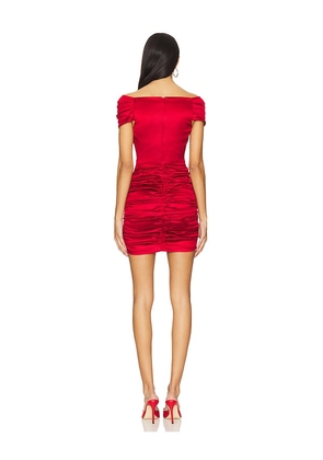 MAJORELLE Tzarina Mini Dress in Red. Size M. Also in XS, S, L.