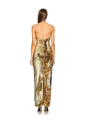 Michael Costello x REVOLVE Felicity Gown in Metallic Gold. Size L. Also in XXS, XS, S, M.