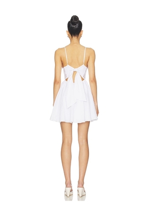 Poupette St Barth Emilie Mini Dress in White. Size L. Also in XS, S, M.