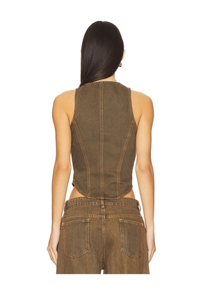 LIONESS Westwood Top in Brown. Size XS. Also in XXS.