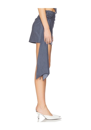 MORE TO COME Pia Mini Skirt in Grey. Size S. Also in XS, M.