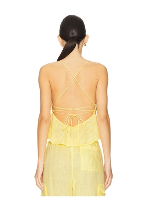 LSPACE Syros Top in Yellow. Size M. Also in L, S, XL.