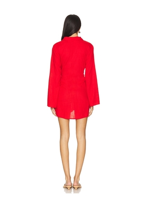 LSPACE Las Palmas Dress in Red. Size L. Also in S, XS, M.