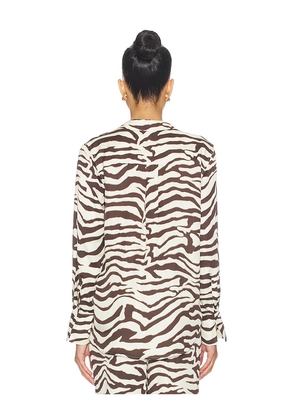Rails Saige Top in Brown,Cream. Size L. Also in XS, S, M.