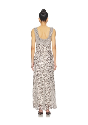 Rails Dahlia Dress in Brown,White. Size L. Also in XS, S.