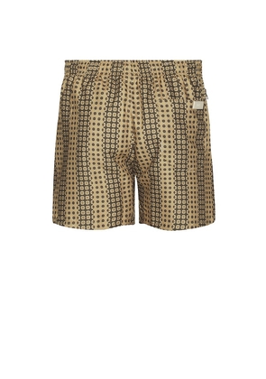 OAS Regalia Swim Shorts in Brown. Size S. Also in M, XL/1X.