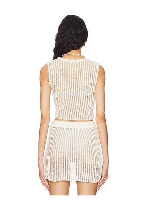 LSPACE Sander Top in Cream. Size M. Also in S, XS, L, XL.
