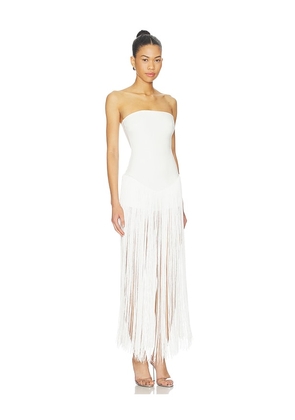 superdown Tea Fringe Romper in Ivory. Size L. Also in XXS, XS, S, M.