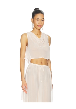 Shani Shemer Shir Top in Nude. Size L. Also in XS, S, M.