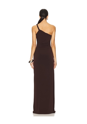 Lovers and Friends Sabrina Gown in Brown. Size M. Also in XXS, XS, S, L, XL.