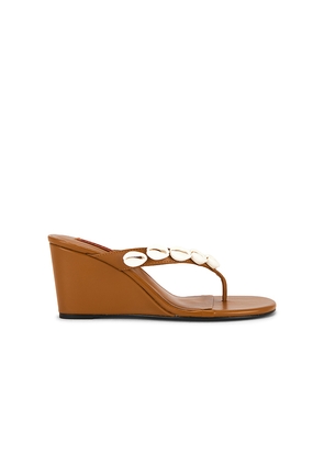 SIMONMILLER Soleil Wedge Sandal in Tan. Size 36. Also in 37, 38, 39, 40.