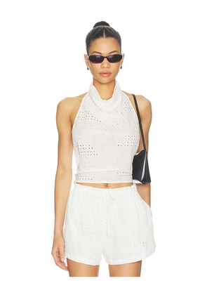 Steve Madden Lou Top in White. Size L. Also in M, S, XL, XS.