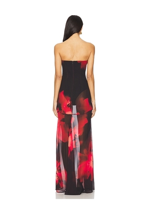 NBD Adeliza Maxi Dress in Black,Red. Size XL. Also in L, M, S, XS.