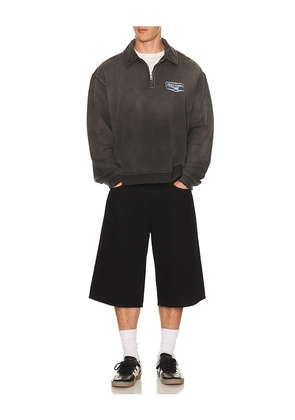 REPRESENT Nothing Faster Quarter Zip Pullover in Black. Size L. Also in S, M.