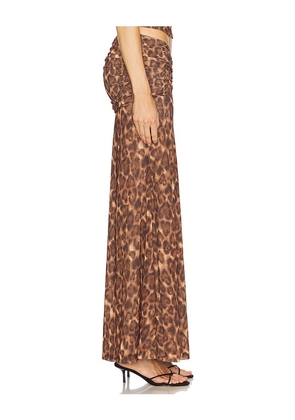 LOBA Macarena Maxi Skirt in Brown. Size M. Also in S.