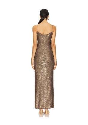 Lovers and Friends Rossa Maxi Dress in Brown. Size M. Also in L, XL.