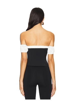MORE TO COME Caitlyn Off Shoulder Top in Black. Size S. Also in M.