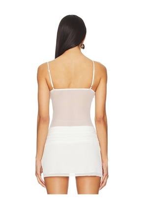 MORE TO COME Carmine Cami Top in White. Size M. Also in L, XL.