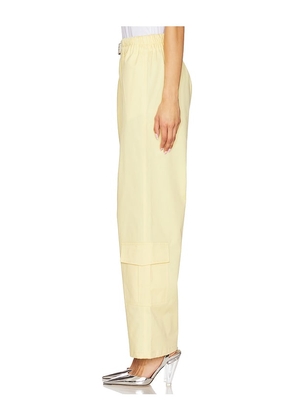 Milkwhite Wide Leg Pants in Lemon. Size M. Also in L.