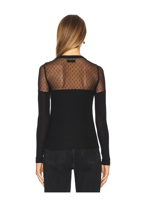 Michael Lauren Herbert 1/2 Lace Top in Black. Size M. Also in XS, S, L.