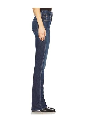 MOTHER The Mid Rise Smokin' Double Heel Jeans in Blue. Size 33. Also in 26, 27.