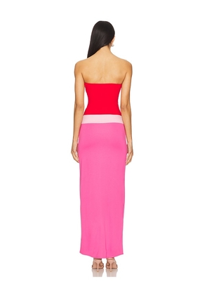 Lovers and Friends Penny Maxi Dress in Rose,Fuchsia. Size S. Also in XS, M, L.
