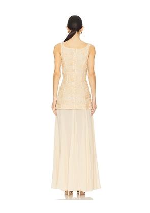 LPA Simona Maxi Dress in Cream. Size L. Also in XS, M, XL.