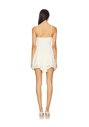 MAJORELLE Mitzi Mini Dress in Ivory. Size M. Also in L.