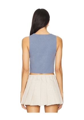 Lovers and Friends Jada Vest in Blue. Size M. Also in S, XL.