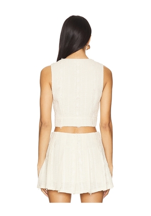 MORE TO COME Anya Top in White. Size M. Also in L, XL.