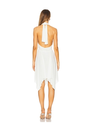 Norma Kamali Convertible Dress in Cream. Size M. Also in XXS, XS, S, L, XL.