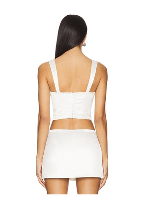 MAJORELLE Aria Bustier Top in Ivory. Size M. Also in XS, S, L, XL.
